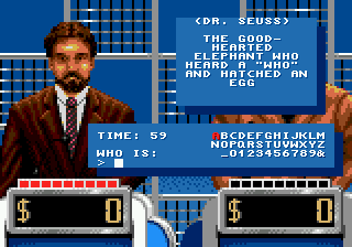 Jeopardy Deluxe Edition screenshot 3 for Sega Genesis